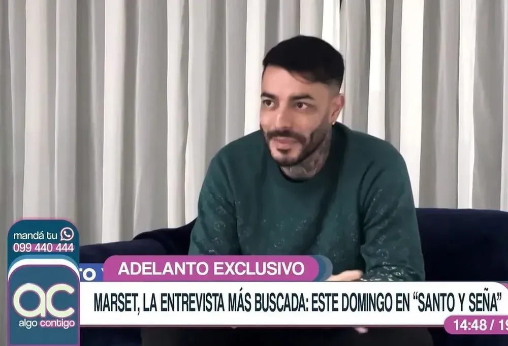 Marset durante la entrevista con Patricia Martín Captura Canal 4 Algo Contigo