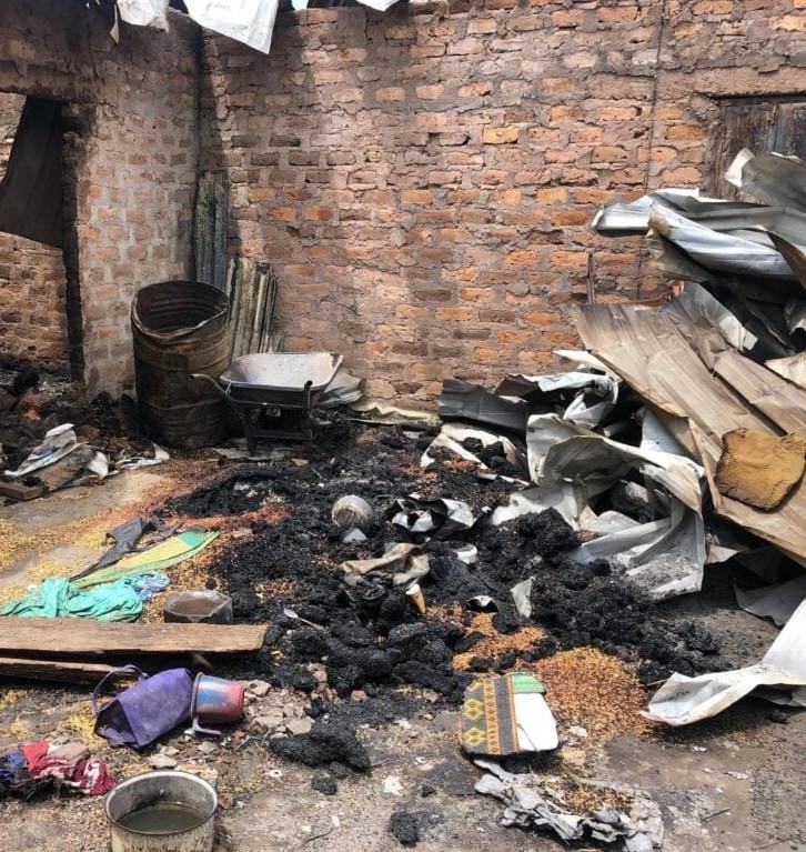 Pictured above are the haunting remains of the Yeletawa massacre … charred human skulls, bodies, and remnants of destroyed properties. A painful reminder of lives lost and a community left in ruins. Photo: Ebenezer Dadzie